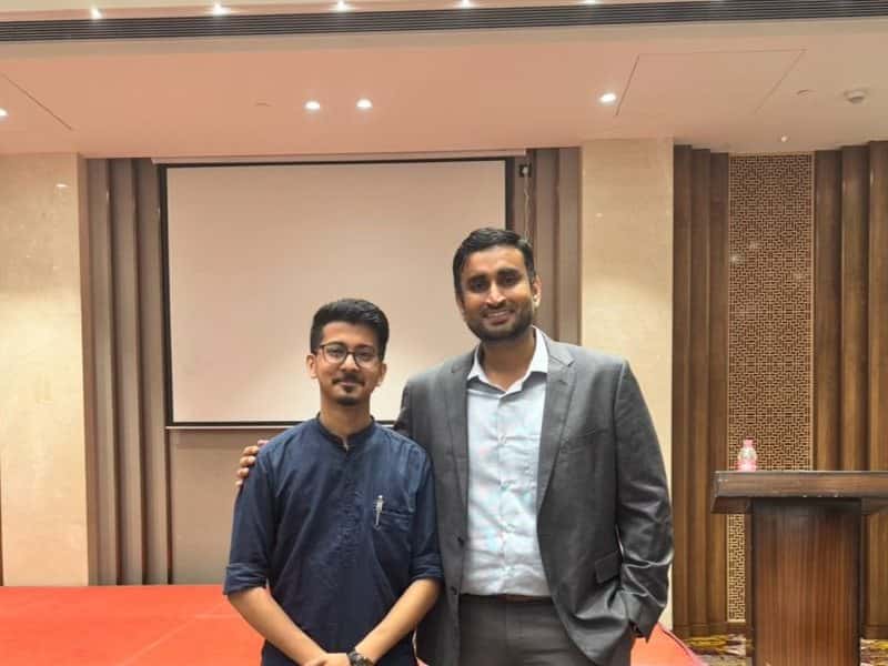 Darshan Saikia with Varun Gupta, CEO of Groww Mutual Fund
